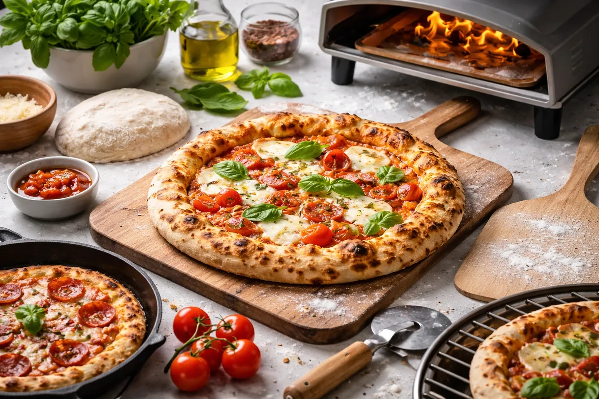 Comment faire une pizza maison avec des techniques de cuisson variées