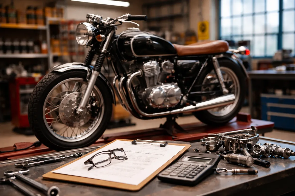 Comment établir une évaluation précise des coûts pour la restauration d'une moto classique